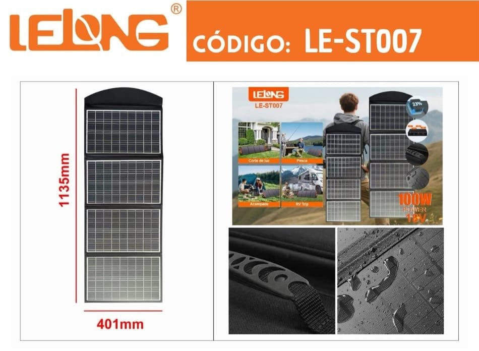 panel solar 100w  lest007