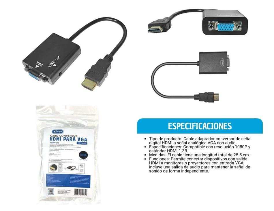 conversor de hdmi a vga kp5032