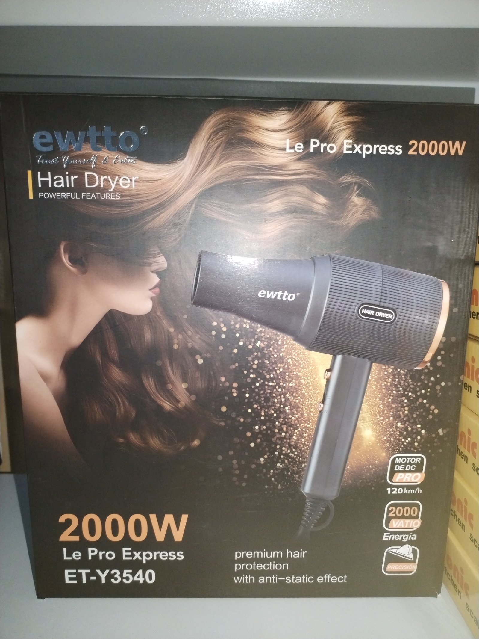 secadora de cabello ety3540
