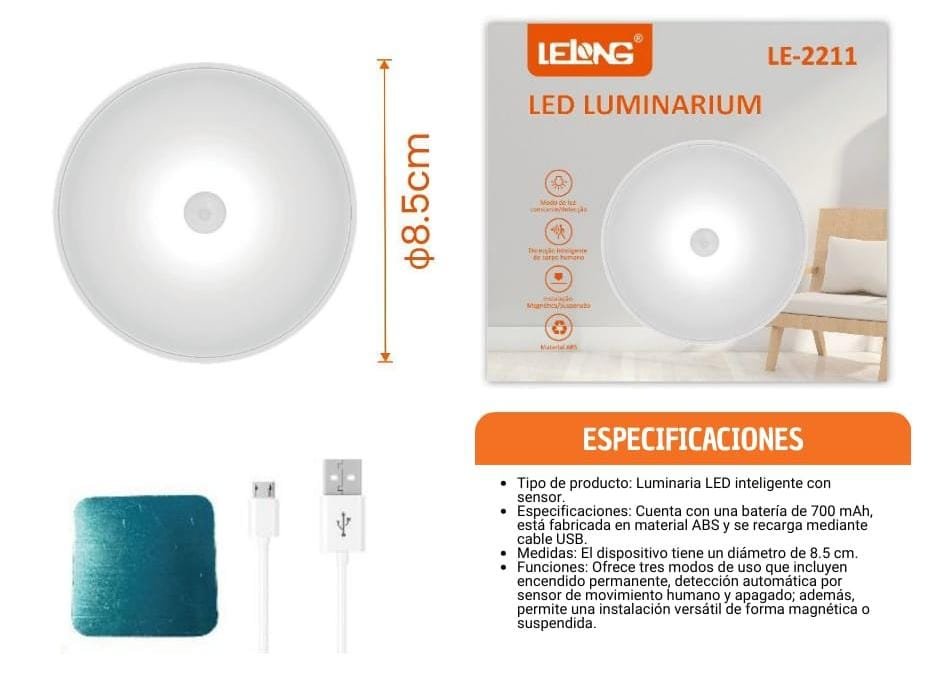 foco con sensor le2211
