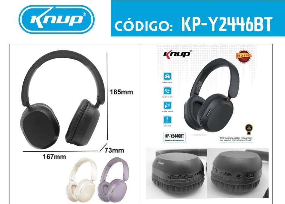 audifono casco knup kpy2446bt