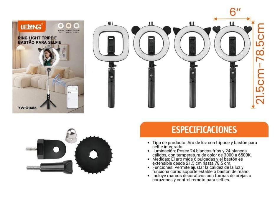 aro de luz portatil ywg1686