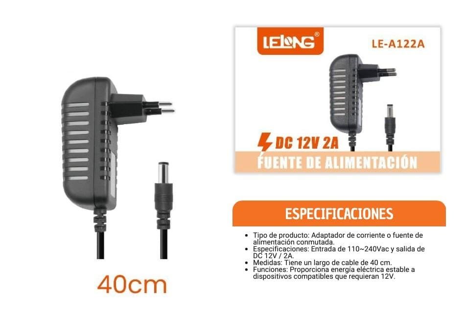 adaptador de voltaje fuente de alimentacio lea122a