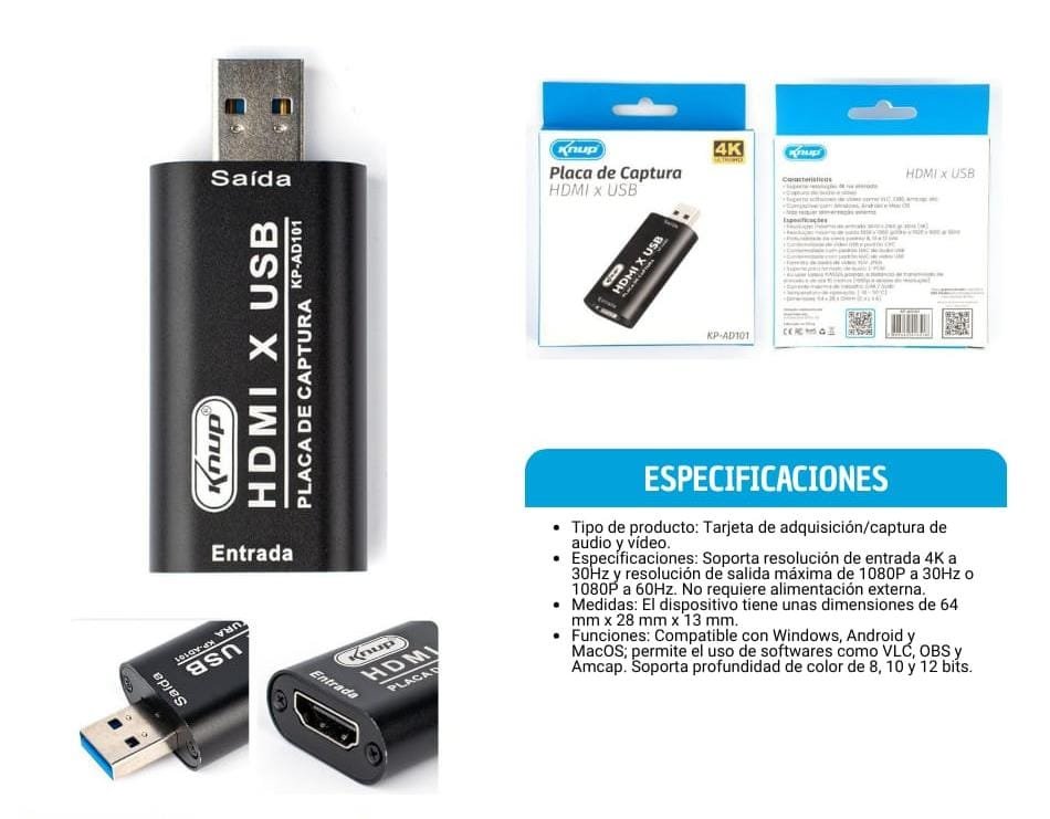 conversor capturador de video kpad101
