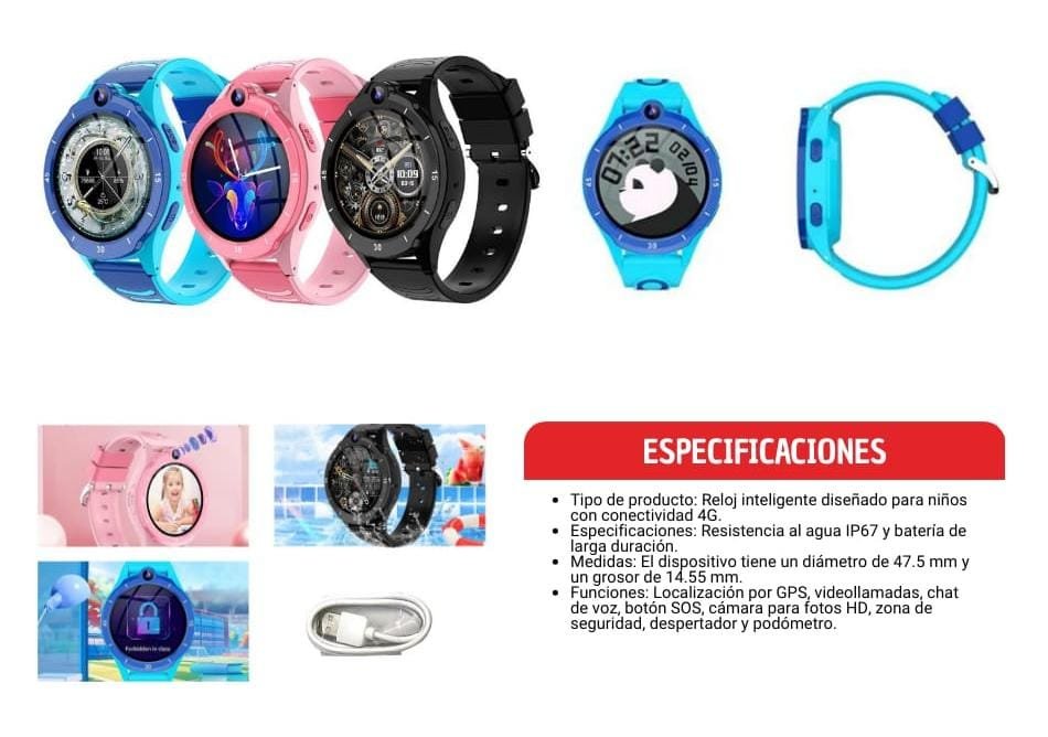 reloj smart watch para niños thc010