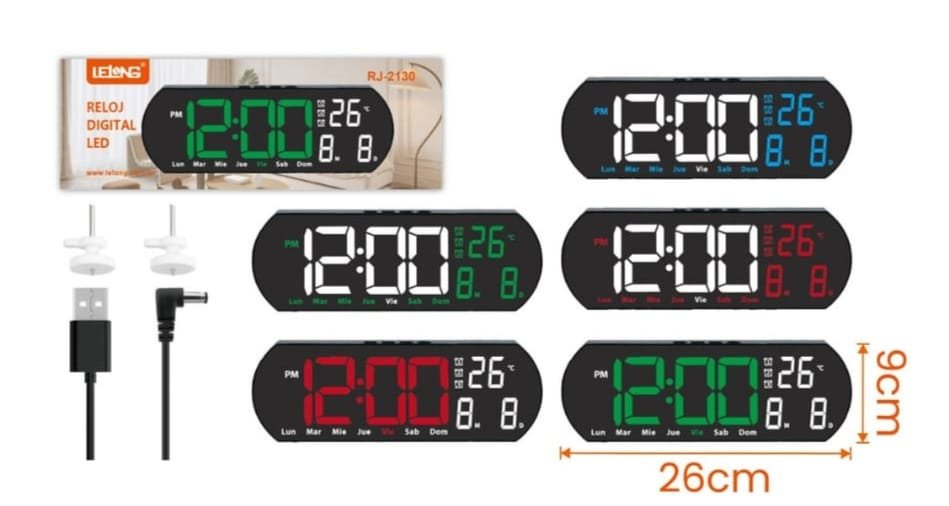 rj2130 reloj digital tlelong