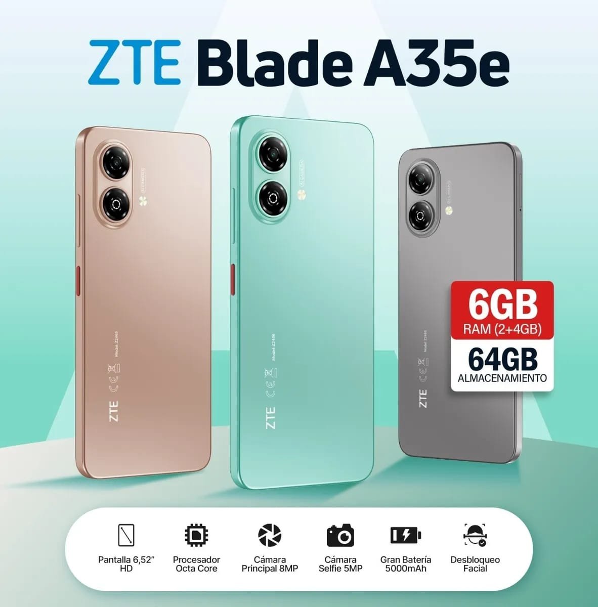 zte blade a35e celular 6/64gb