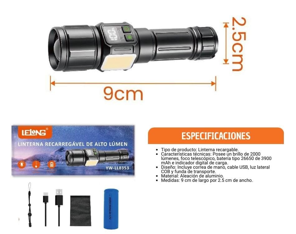 linterna led ywll8353