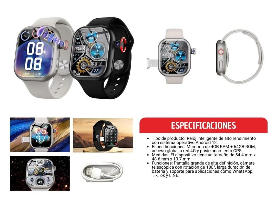 reloj smartwatch con chip tomate tta0006 