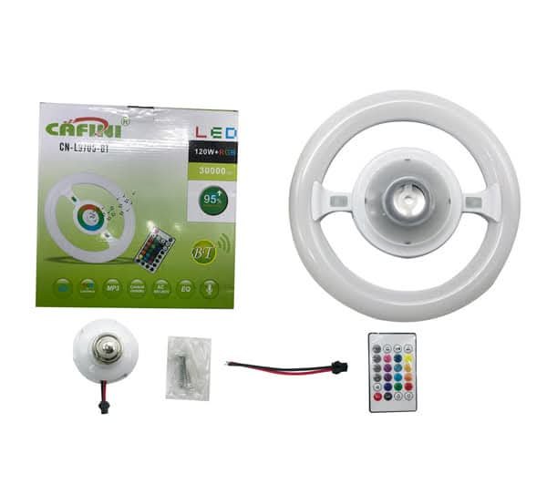 cafini lampara led de circulo parlante