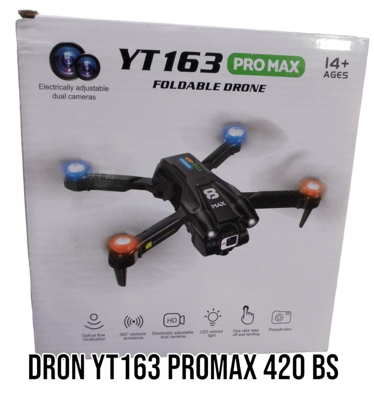 dron yt163promax luces en elices 