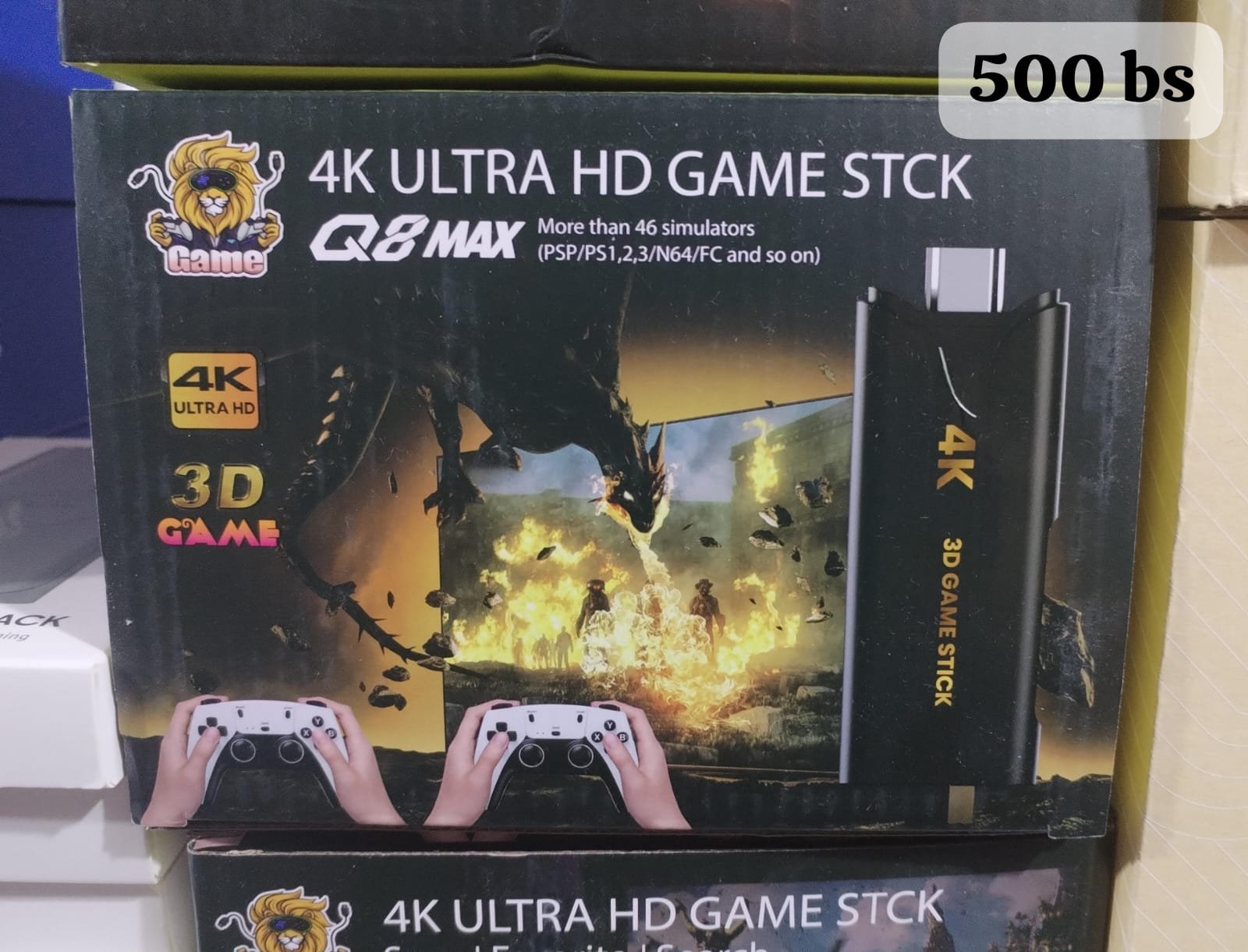 consola de juegos q8 max 4k ultra hd game stick