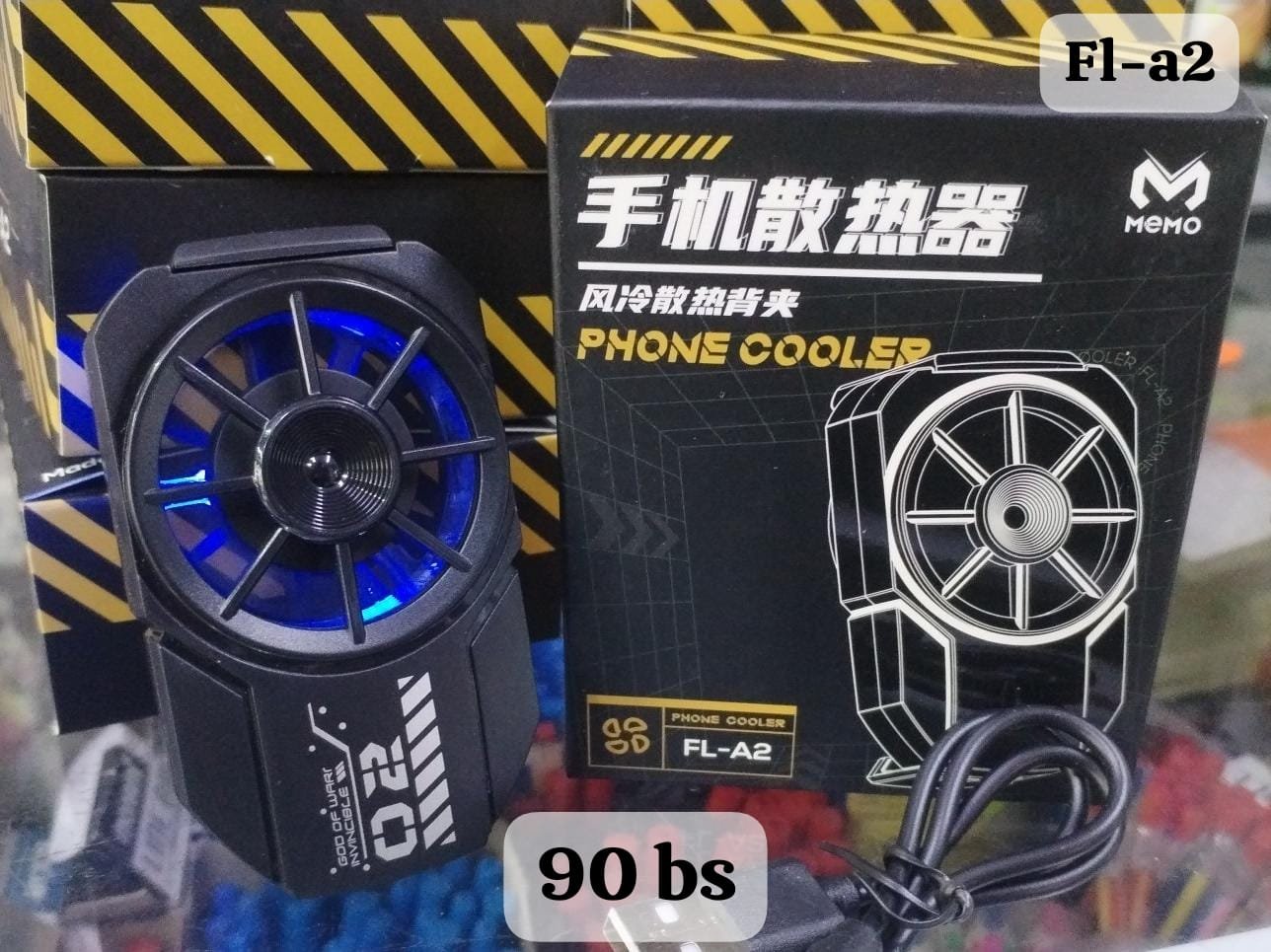 ventiladora para celular cooler con rgb fla2