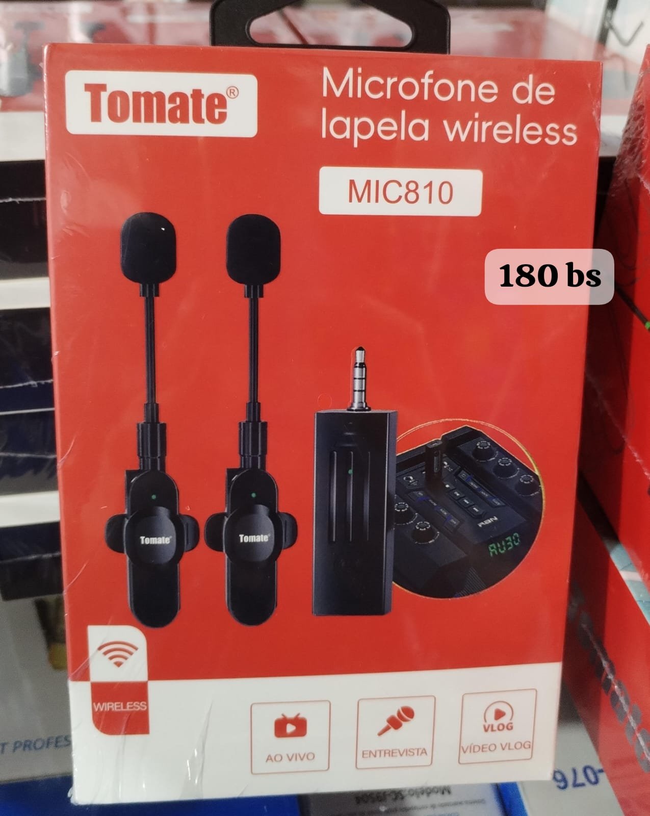 Microfono auxiliar doble inalambrico mic810