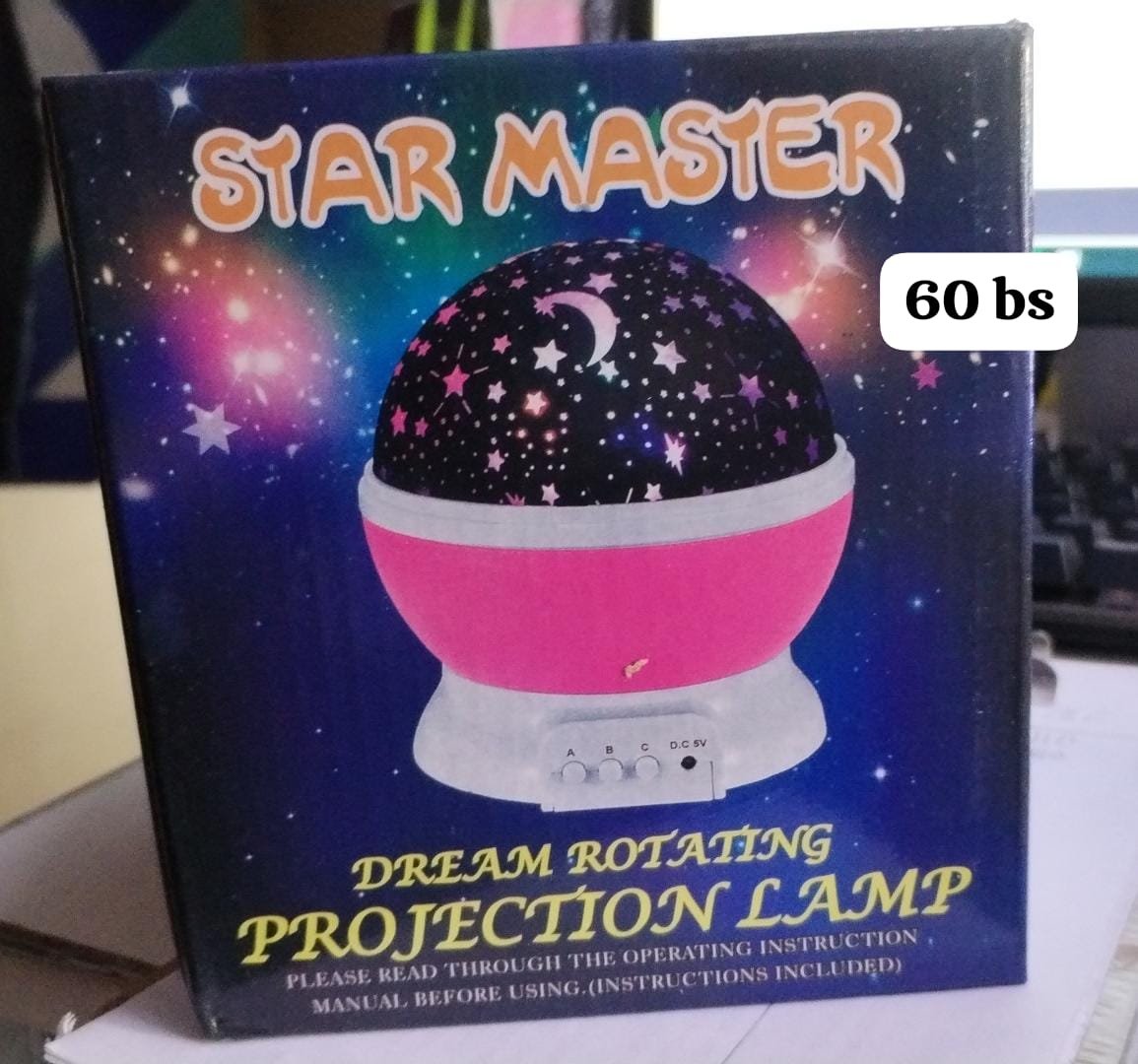 lampara luna proyectora de estrellas k 6075