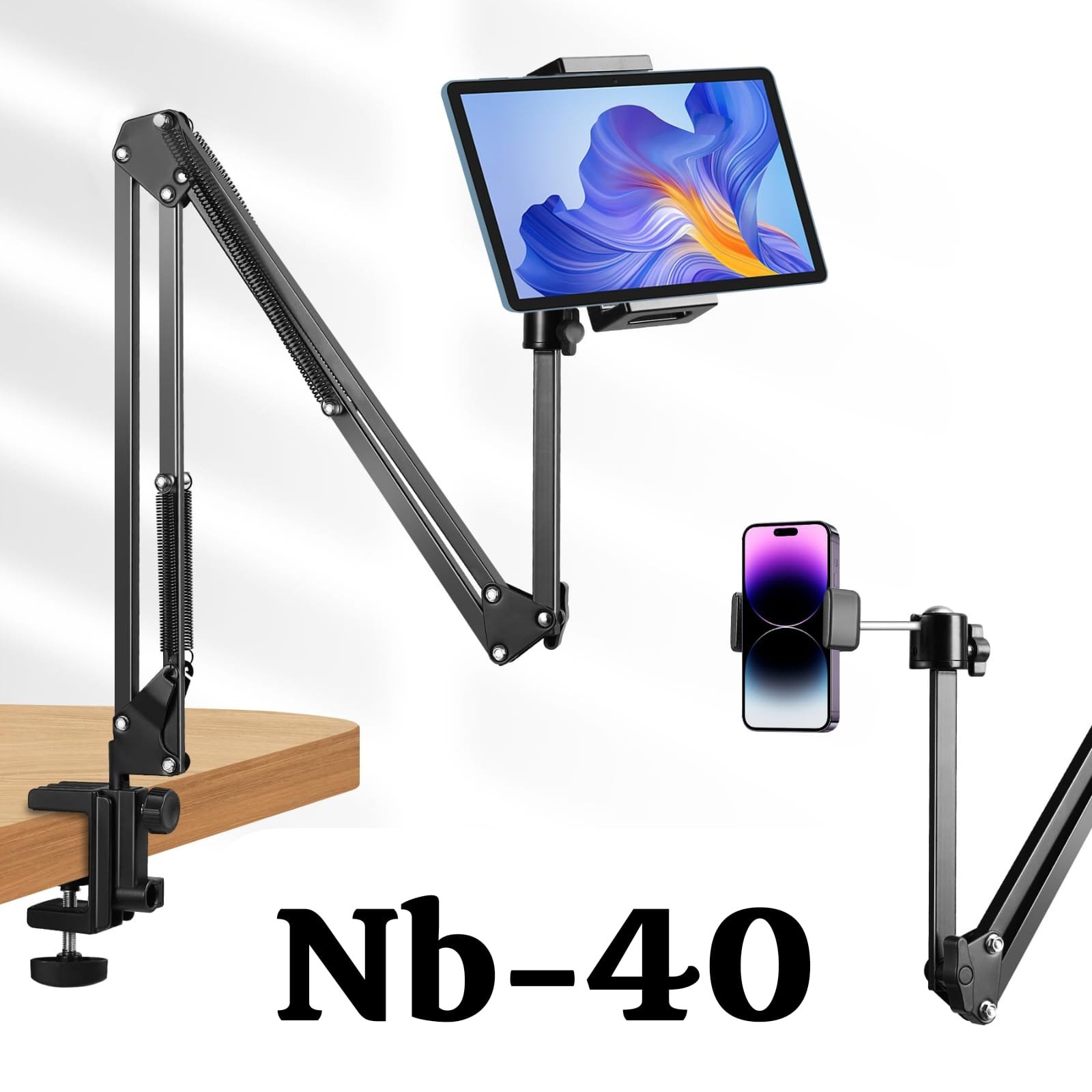 Brazo soporte para celular tablet nb40