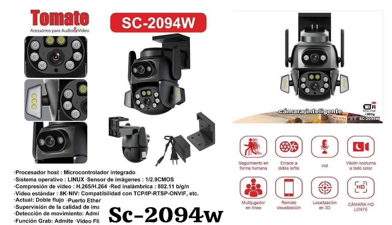 sc2094w camara doble lente exterior sc-2094w