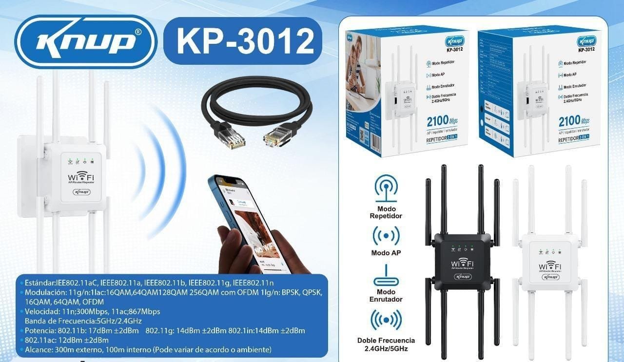Repetidor Wifi 3en1 kp3012