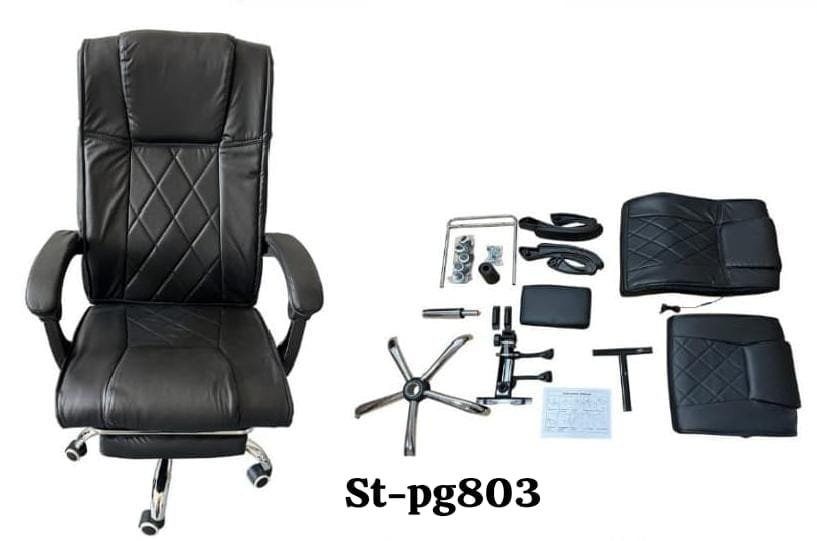 silla de oficina todo negro stpg803
