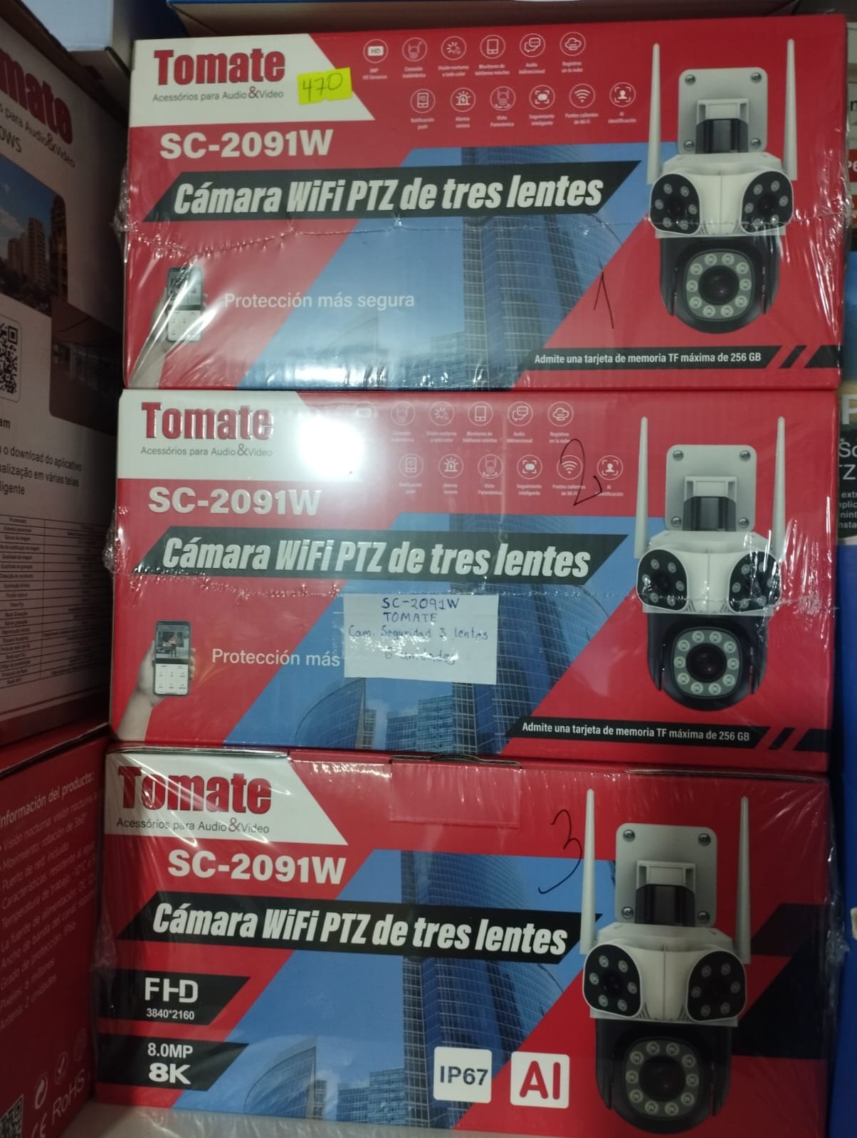 sc2091w camara exterio de 3 lentes tomate3 lentes