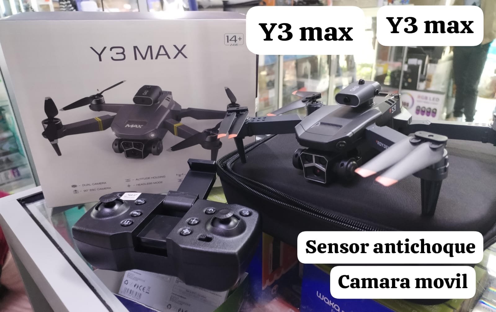 drone con sensor antichoque y3maxdrone