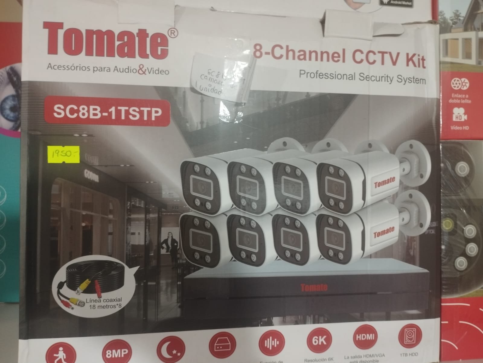 sc8b1tstp kit camara 8 camaras tomate