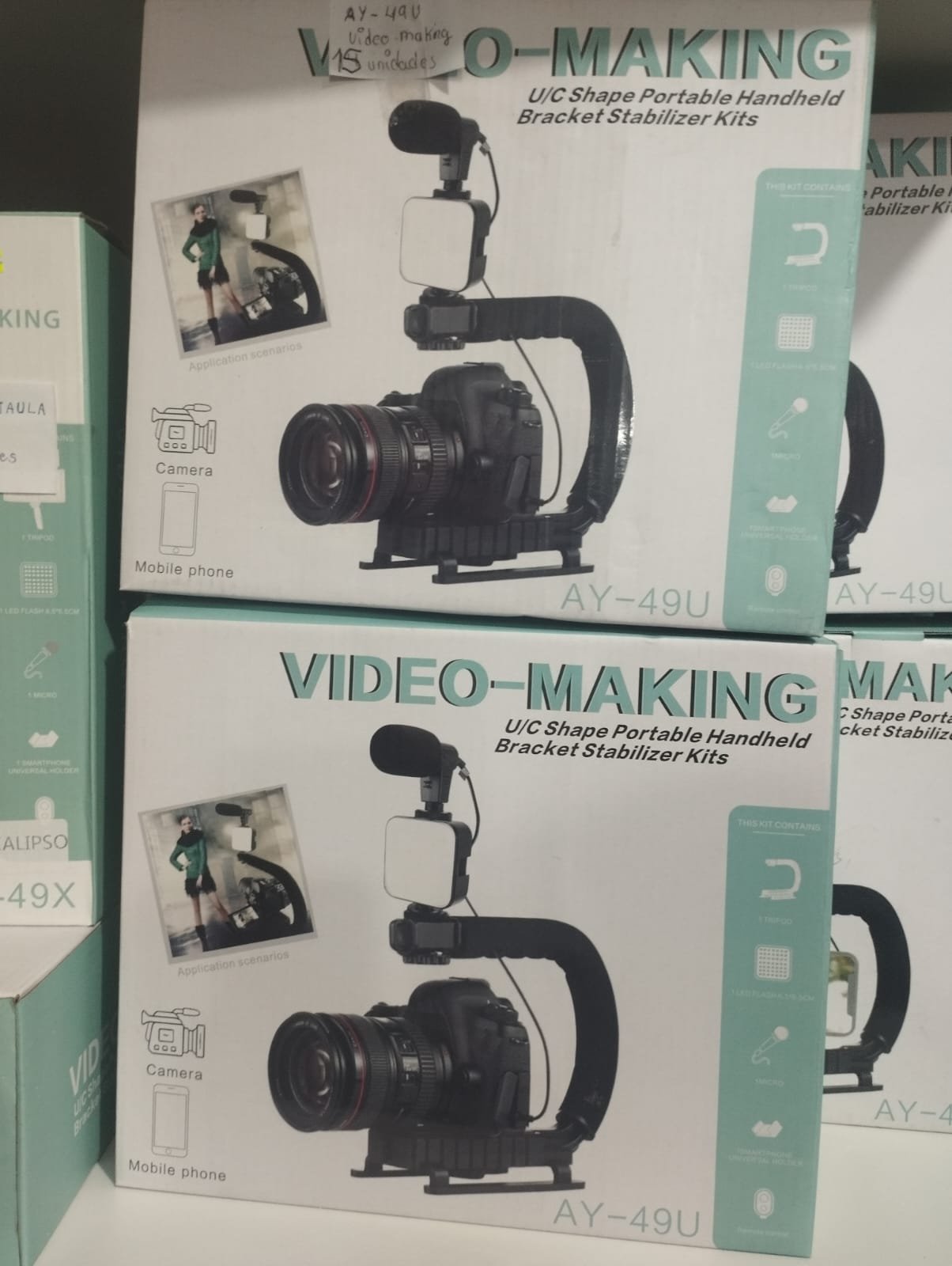 ay49u video making soporte escorpion