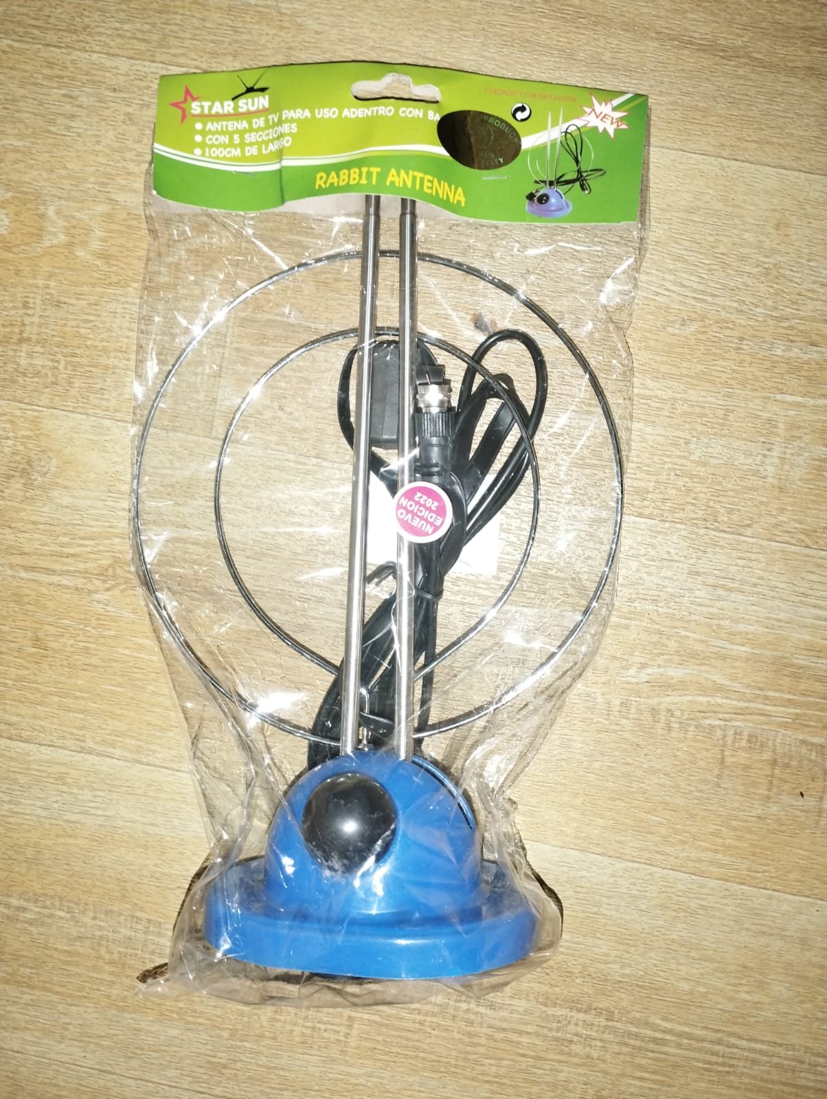 1223 antena con base tipo conejo con receptor 8809968601623