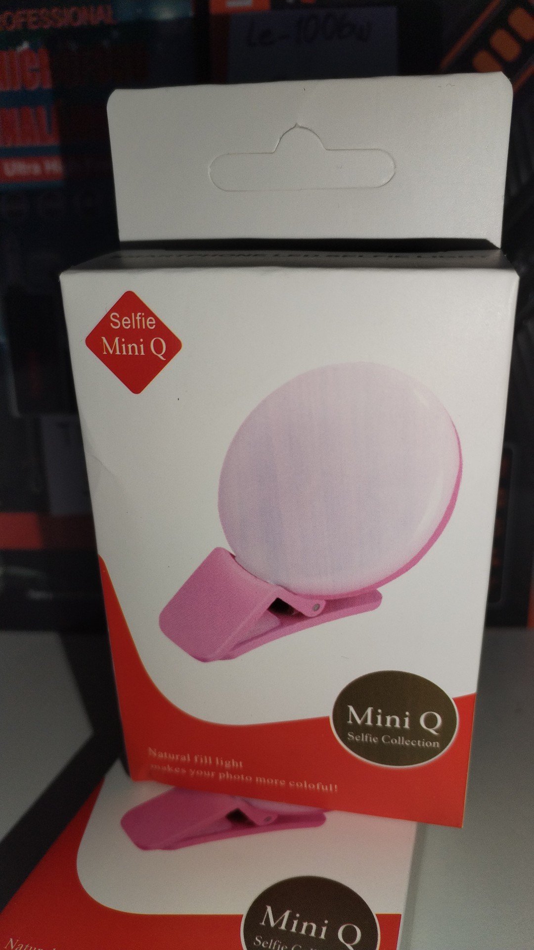mini q aro de luz pequeño para celular selfie 