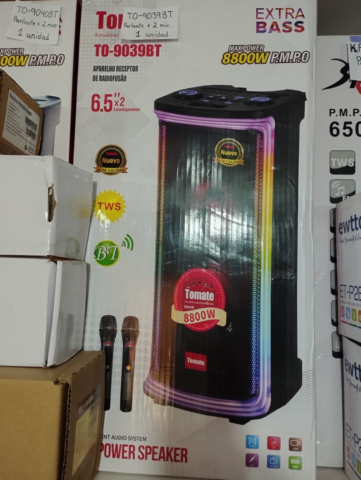 to9039bt parlante tomate grande con rgb to-9039bt