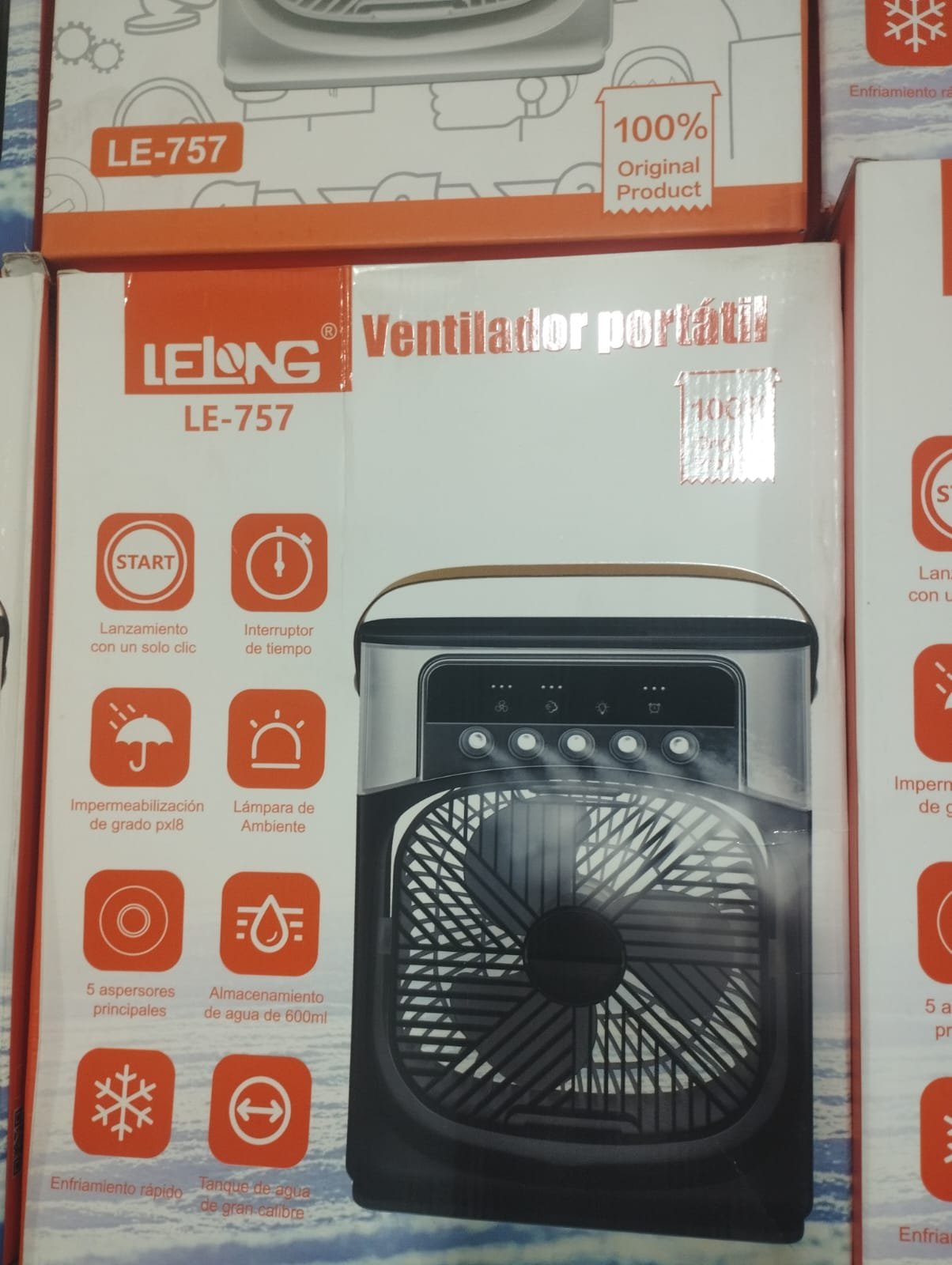 le757 ventiladora con humidificador lelong le757