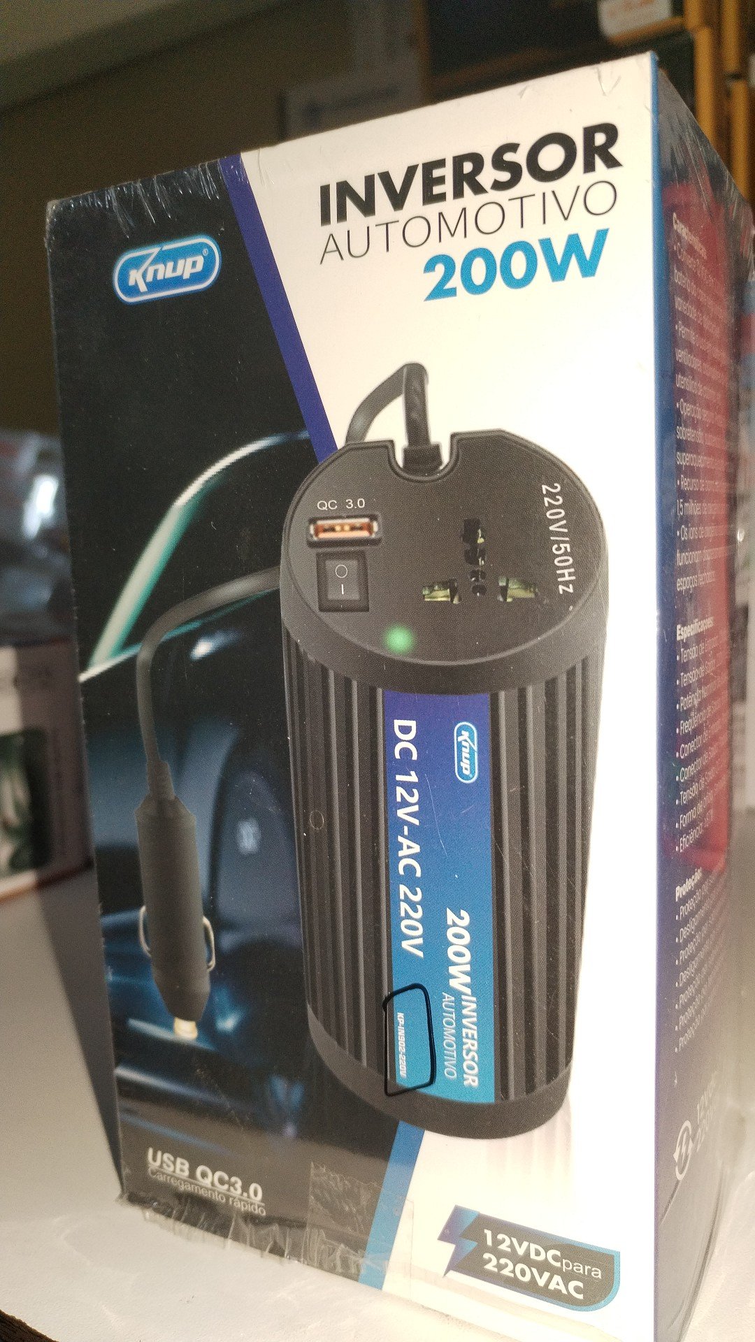 Inversor automotivo 200w kpin902220v