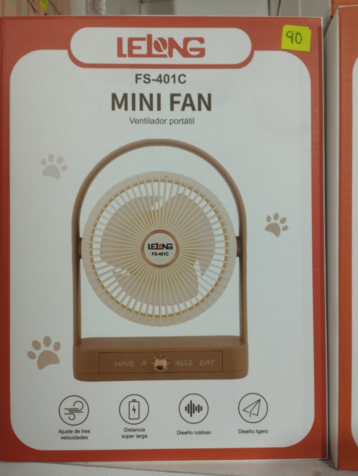 fs401c mini ventiladora portatil recargable fs401c