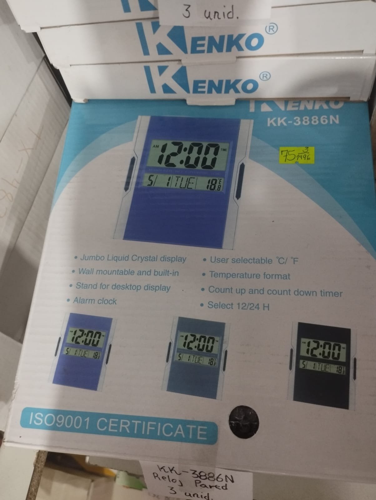 kk3886n reloj de pared 