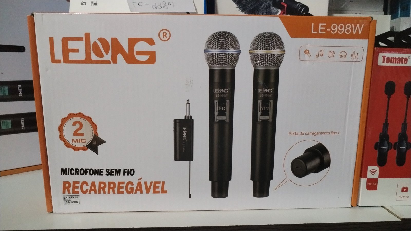 microfono doble inalambrico lelong le998w