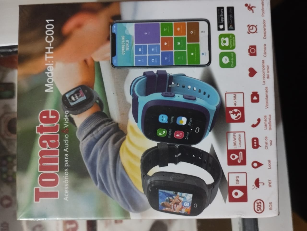 thc001 reloj smart para niños tomate thc001