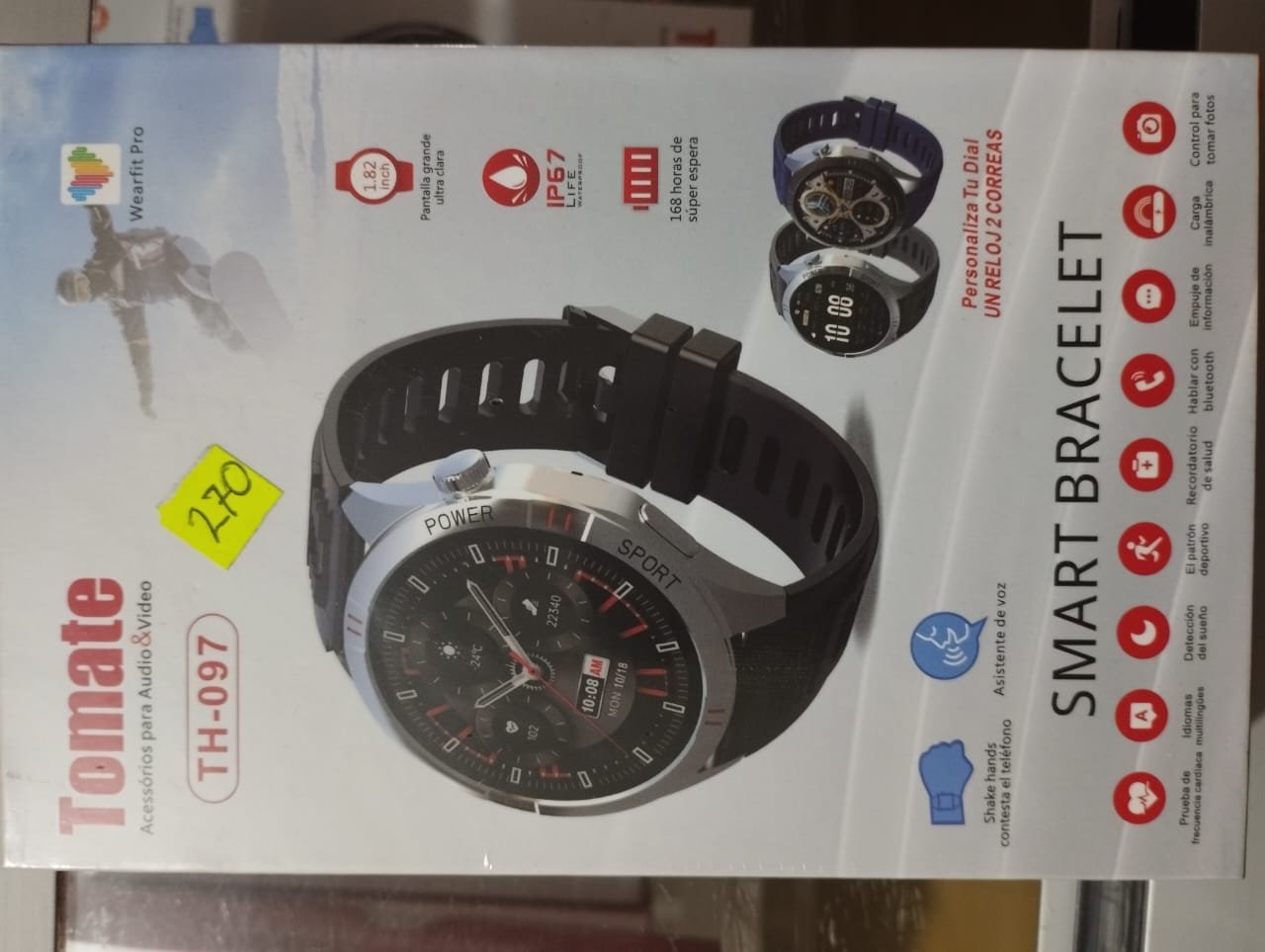 th097 reloj smart watch redondo th097