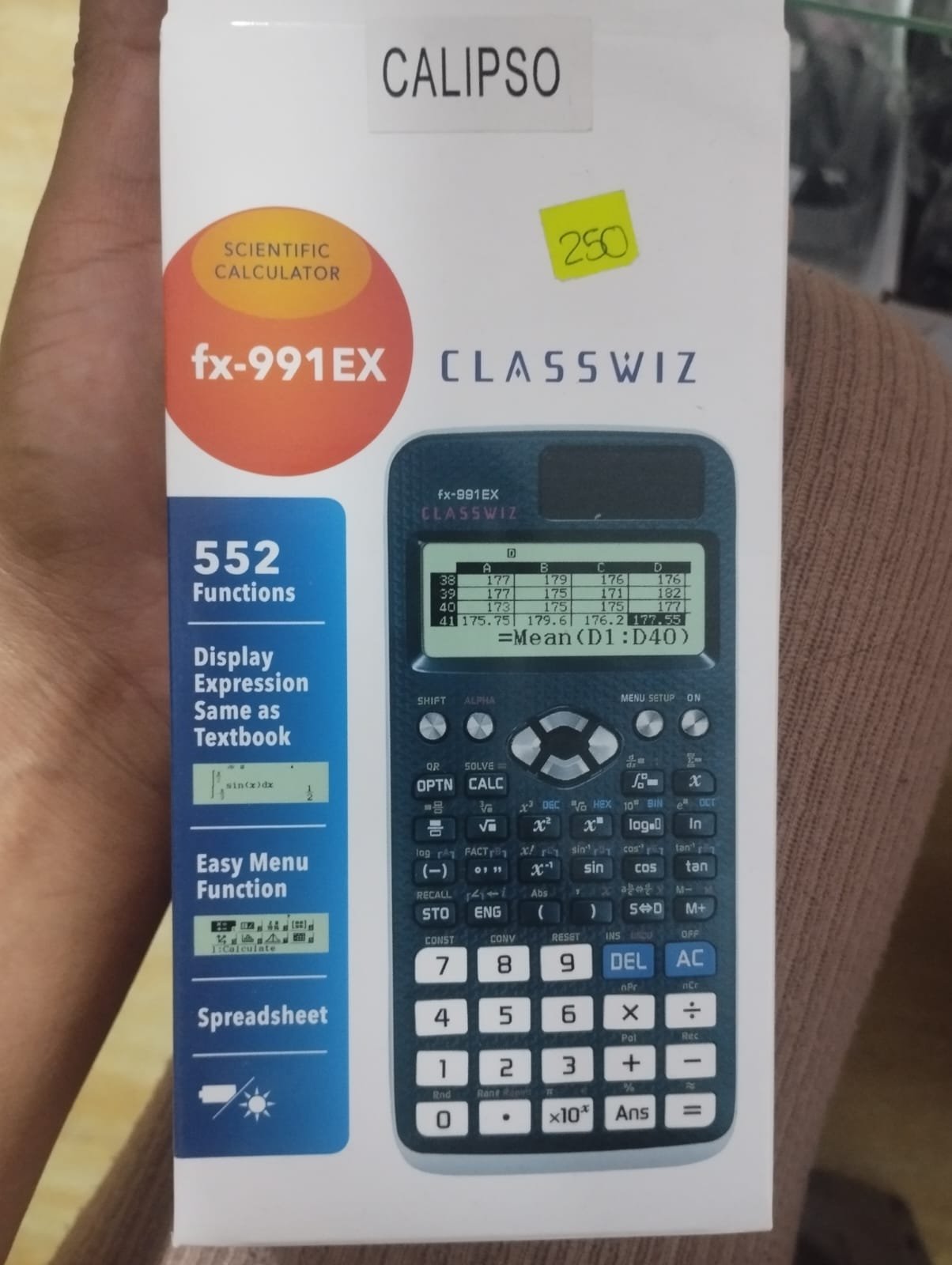 fx991ex calculadora 552funciones 
