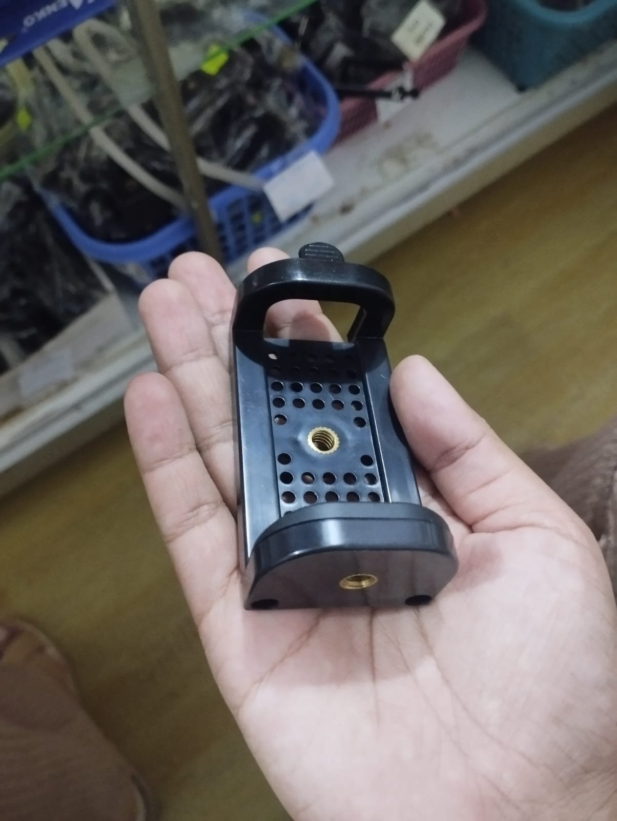 cab-met cabeza de tripode para celular resorte metalico con huequitos cabeza huequitos cabeza con huequitos cabeza hueco