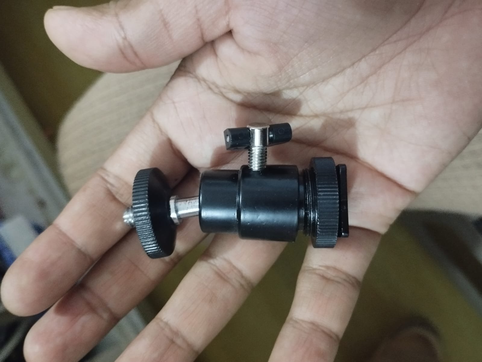 Pel360zapata accesorio para moto o tripode con rosca 