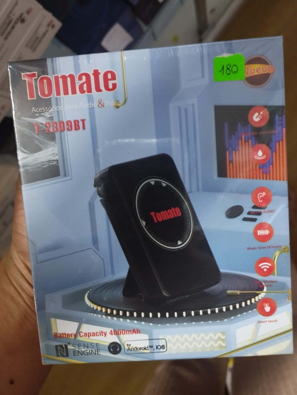 t-2309bt audifonos inalambricos tomate con carga inalambrica t2309bt
