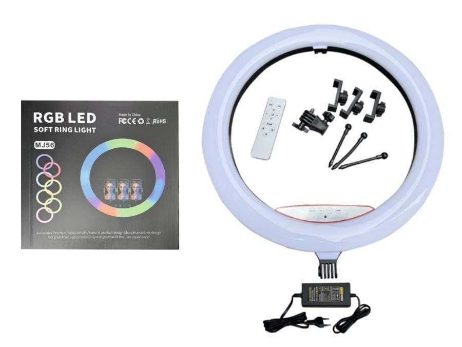 mj56 aro 56cm rgb mj 56 aro de luz rgb 56cm 