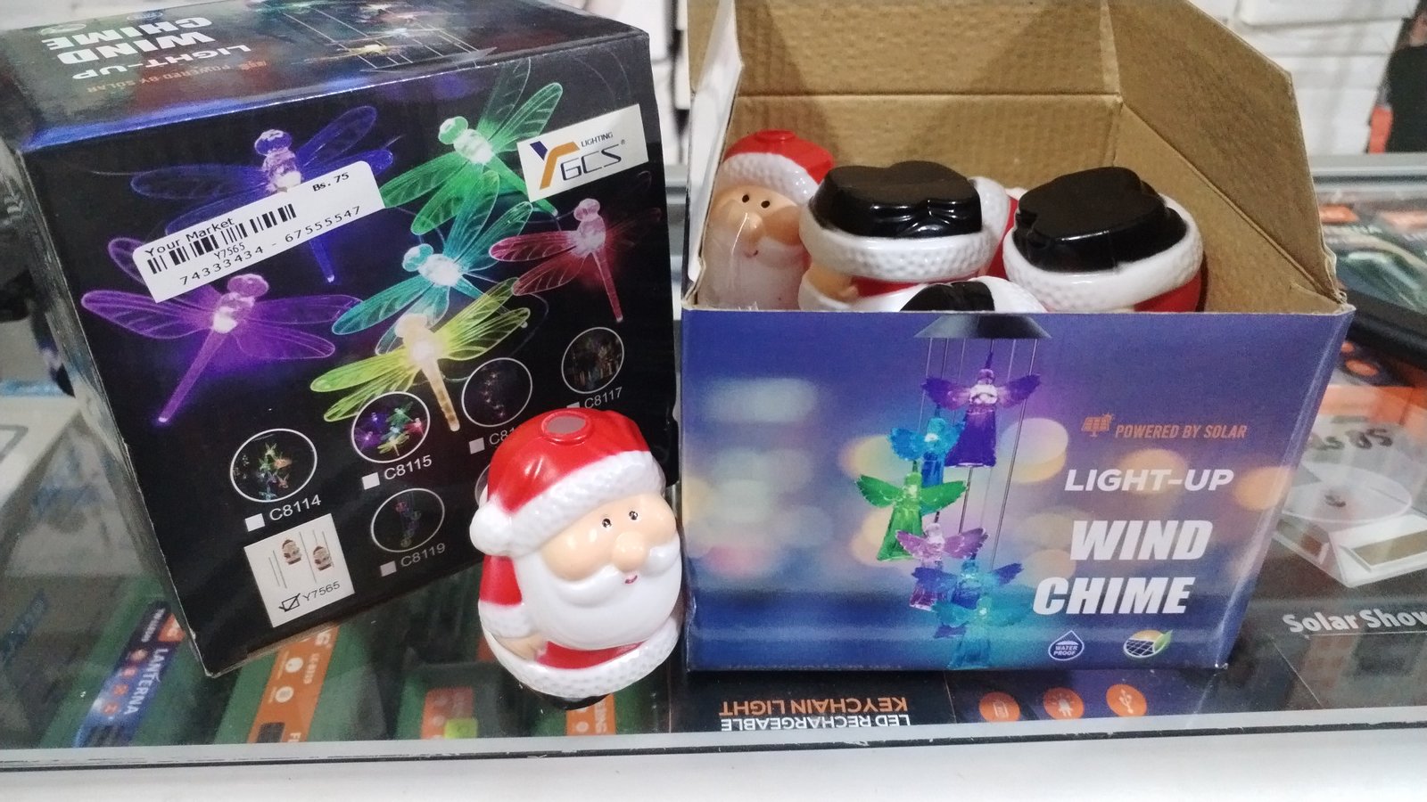 malla de luces papa Noel navideñas y7565