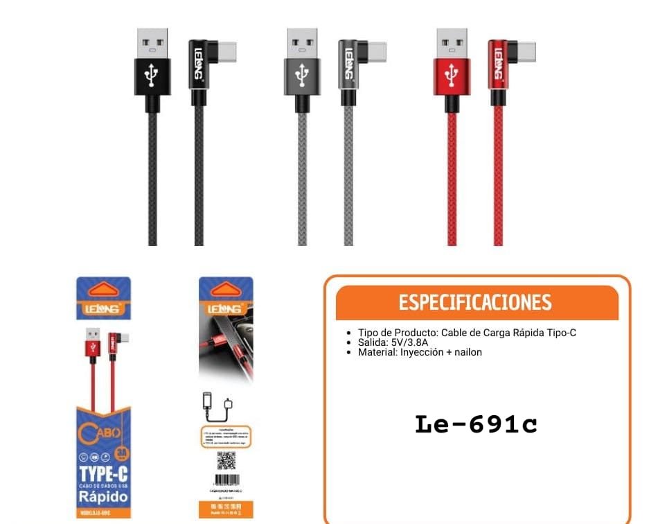 Cable USB tipo c le691c