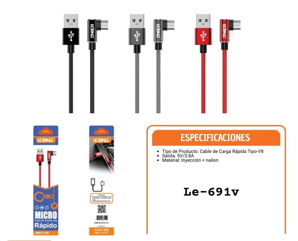Cable USB V8 le691v
