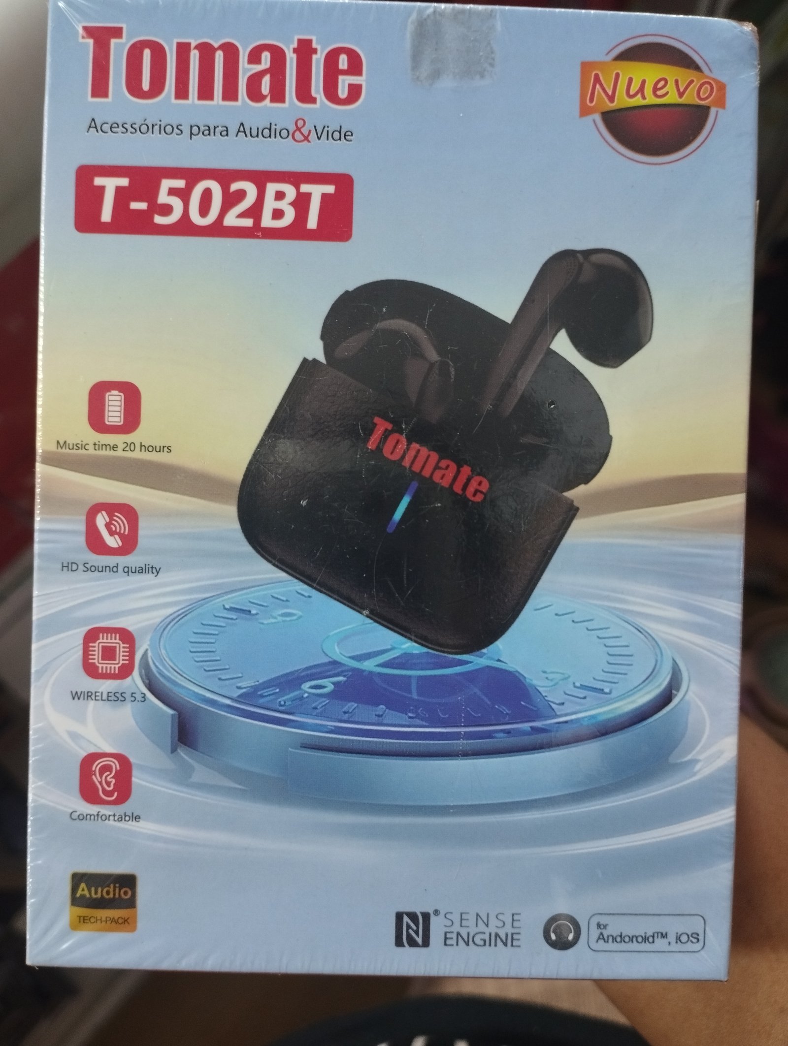 t502bt audifono inalambrico tomate tipo iphone