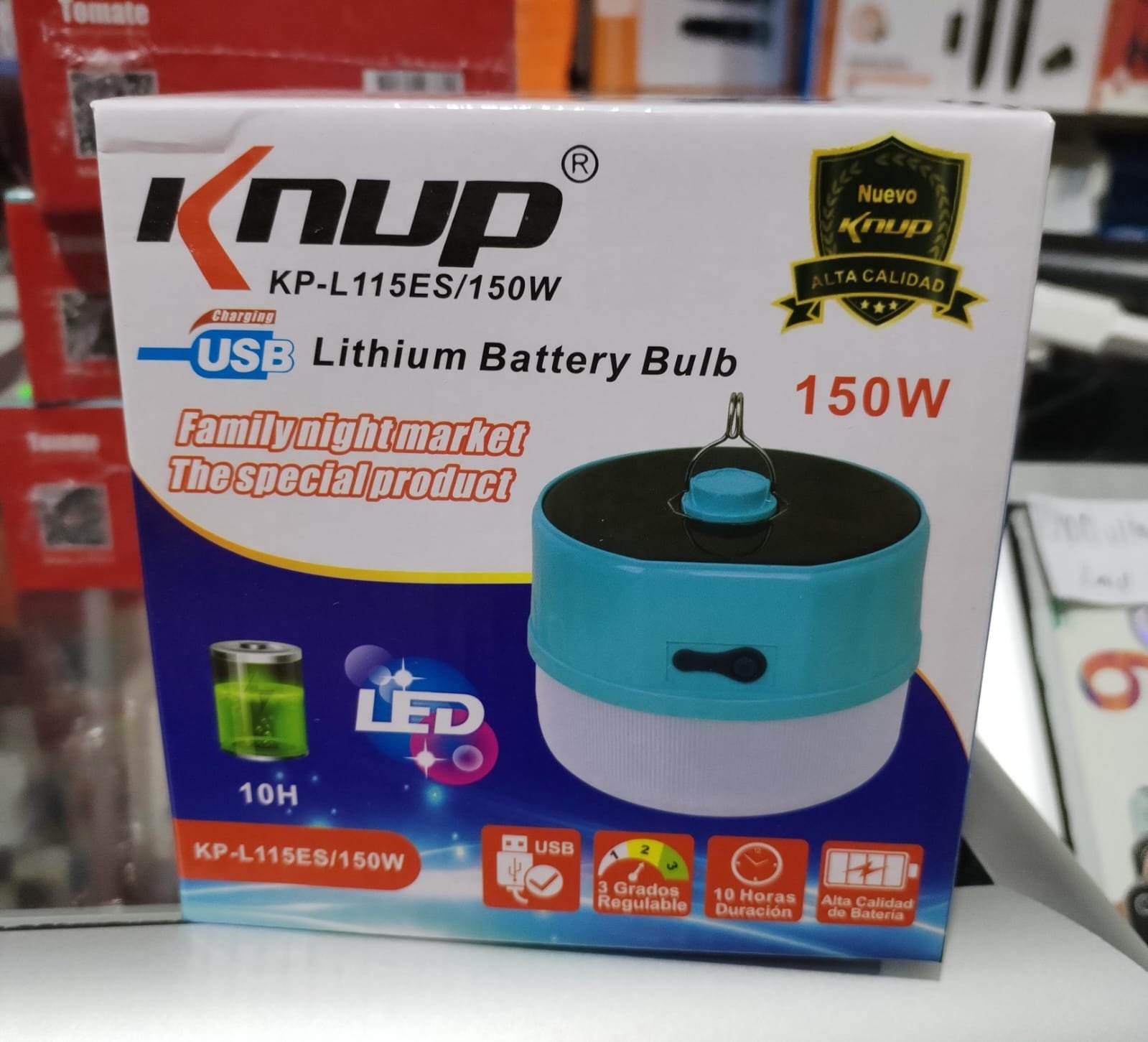 luz led recargable para camping kpl115es150w