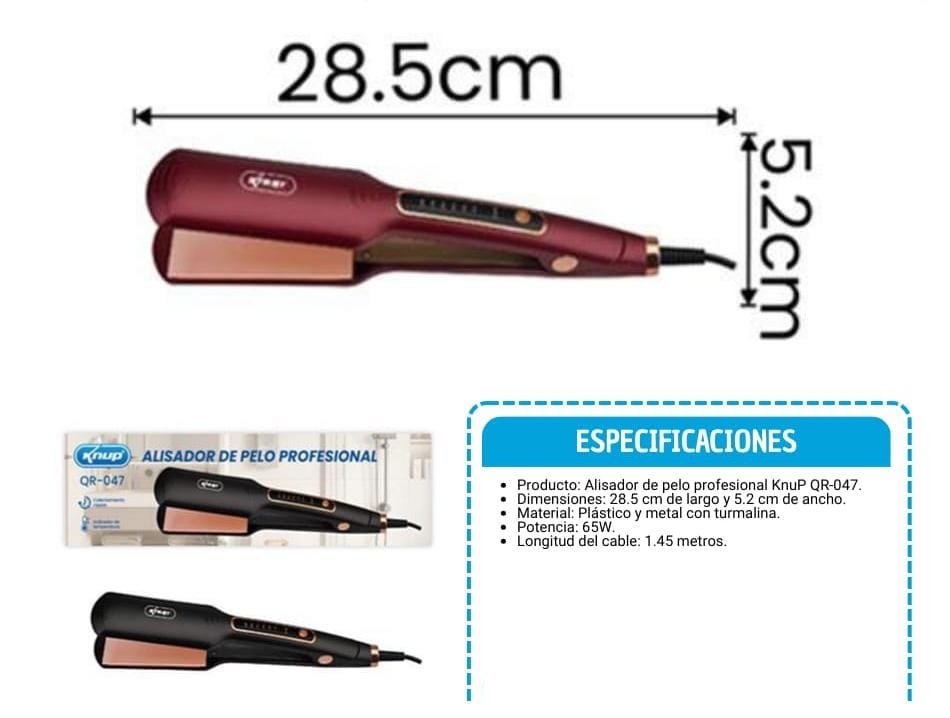 plancha para cabello qr047