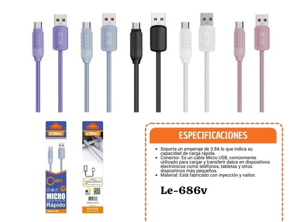 cable usb v8 le686v 