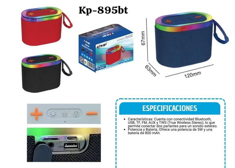 mini parlante kp895bt